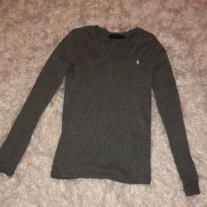 Gray Polo long sleeve tee